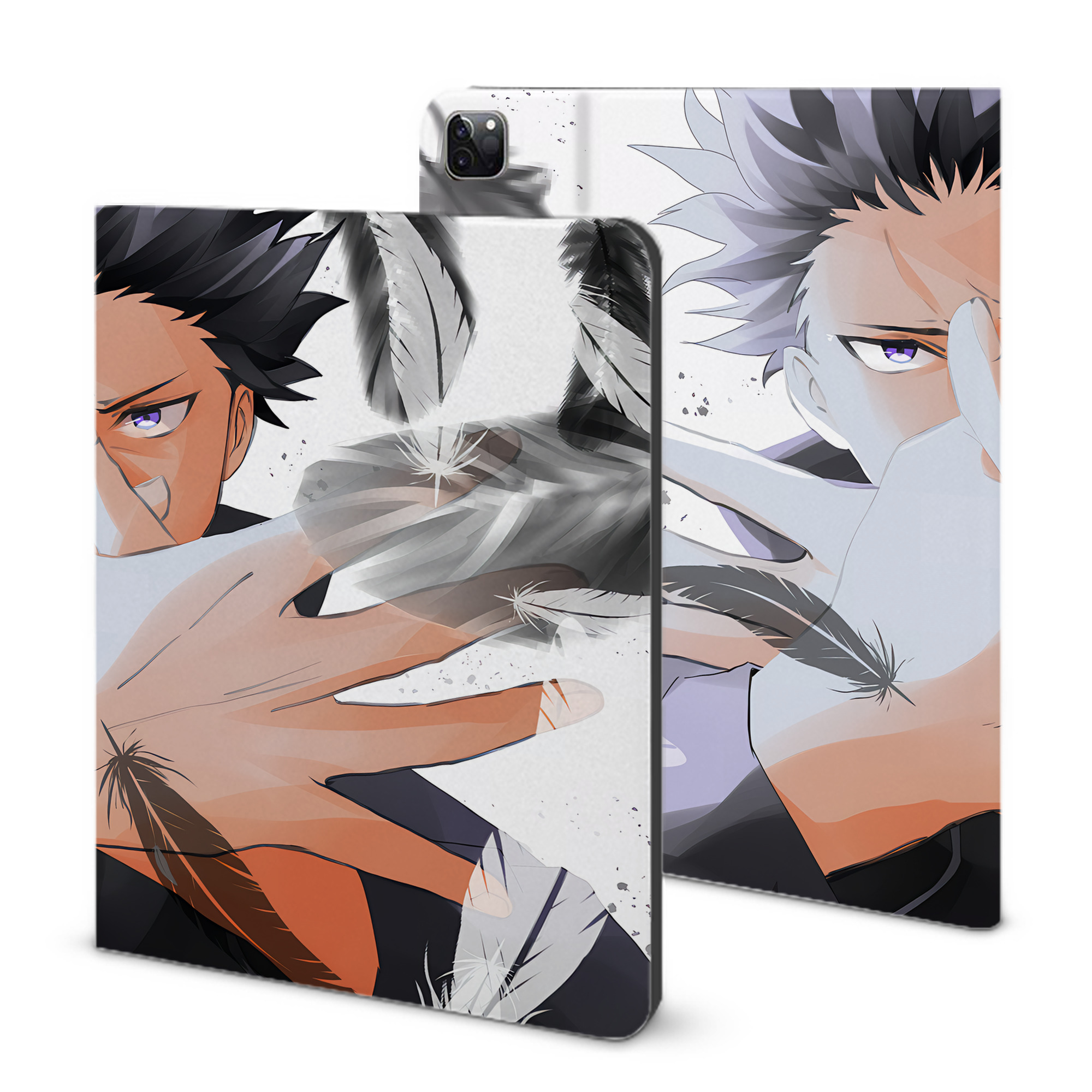 （画像用） 呪術廻戦 Jujutsu Kaisen IPad ケース ブック型 PUレザー TPU 耐衝撃 軽量 薄型 ペン収納なし 全面保護 IPad 各モデル対応